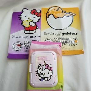 Sanrio Skin Care Lot: Face Masks and Wipes